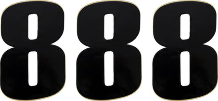MOOSE Racing number moose #8 6 black zwart | Femon Parts