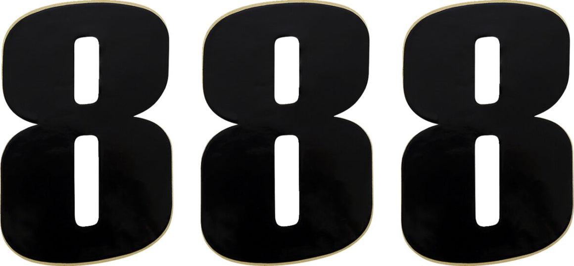 MOOSE Racing number moose #8 6 black zwart | Femon Parts