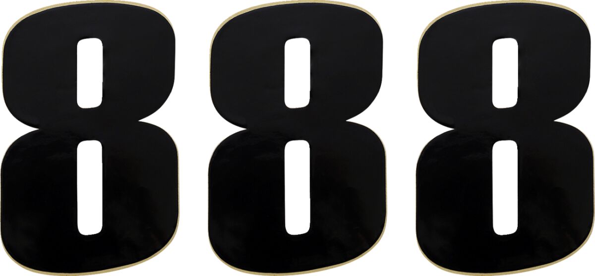MOOSE Racing number moose #8 6 black zwart | Femon Parts