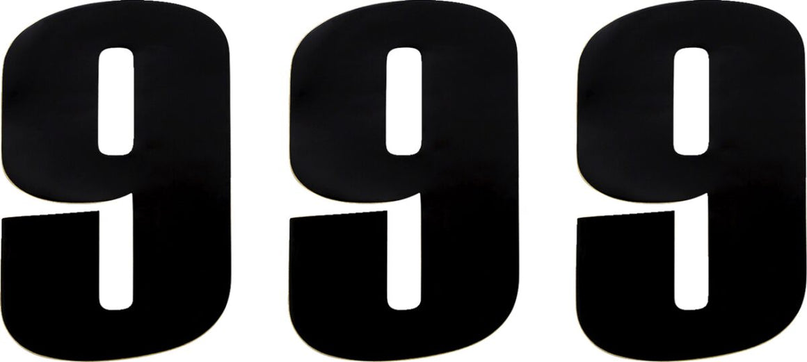 MOOSE Racing number moose #9 6 black zwart | Femon Parts