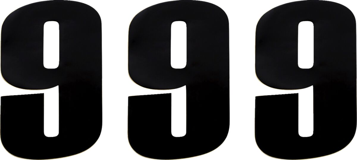 MOOSE Racing number moose #9 6 black zwart | Femon Parts