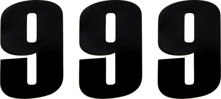 MOOSE Racing number moose #9 6 black zwart | Femon Parts
