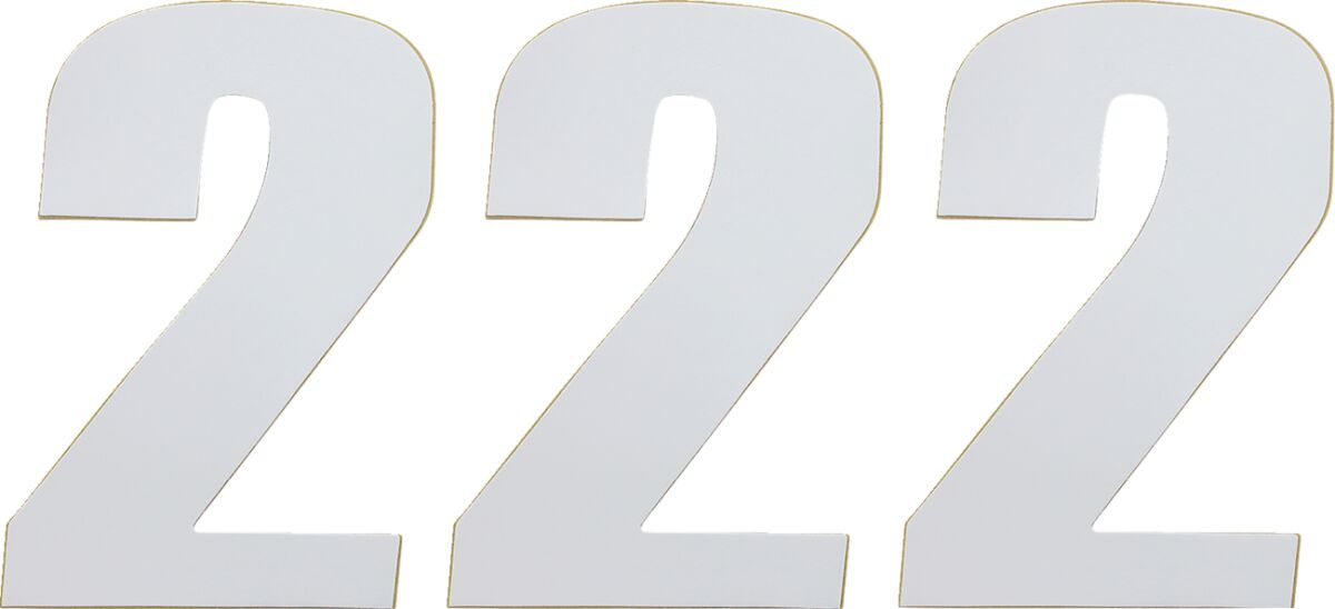 MOOSE Racing number moose #2 6 white wit | Femon Parts