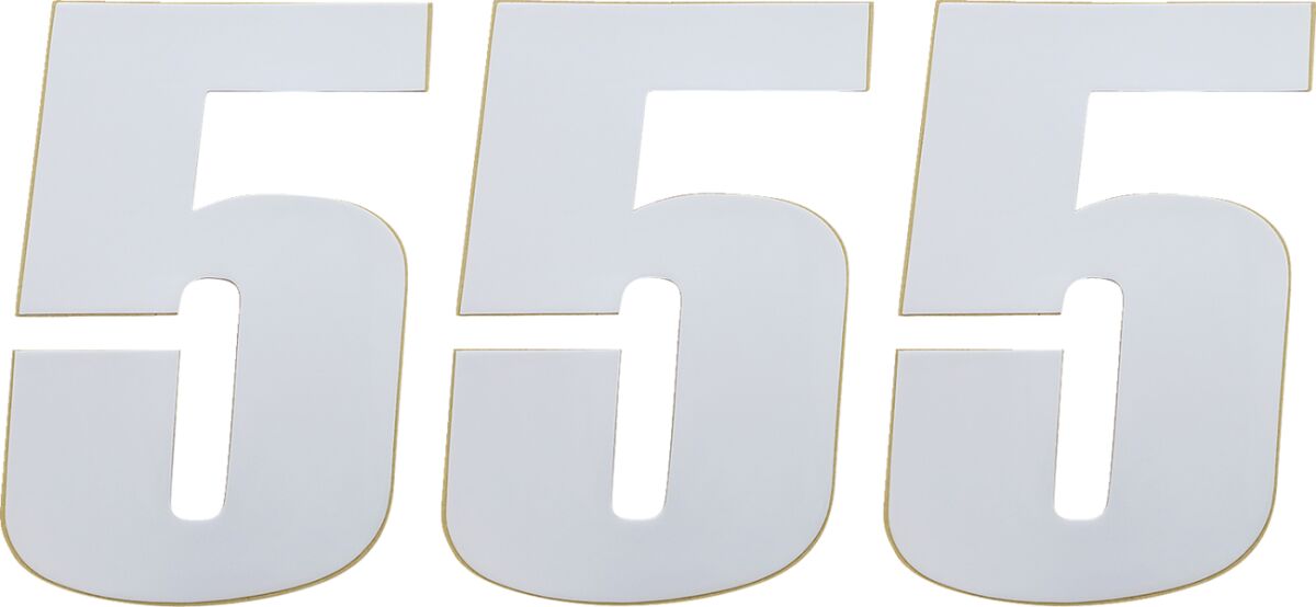 MOOSE Racing number moose #5 6 white wit | Femon Parts
