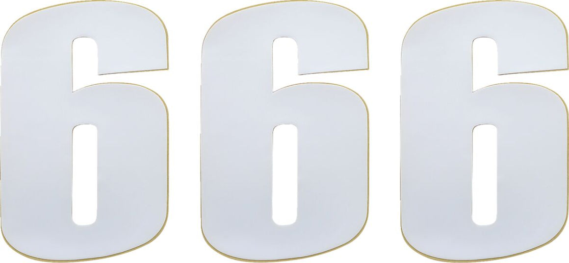MOOSE Racing number moose #6 6 white wit | Femon Parts