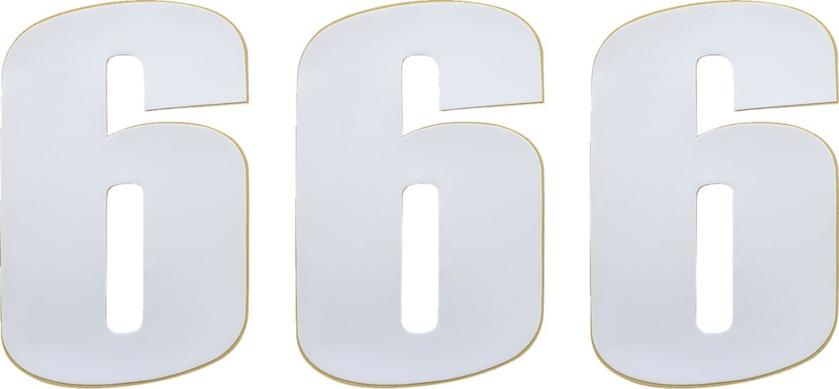 MOOSE Racing number moose #6 6 white wit | Femon Parts