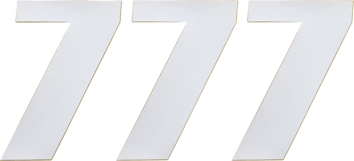 MOOSE Racing number moose #7 6 white wit | Femon Parts