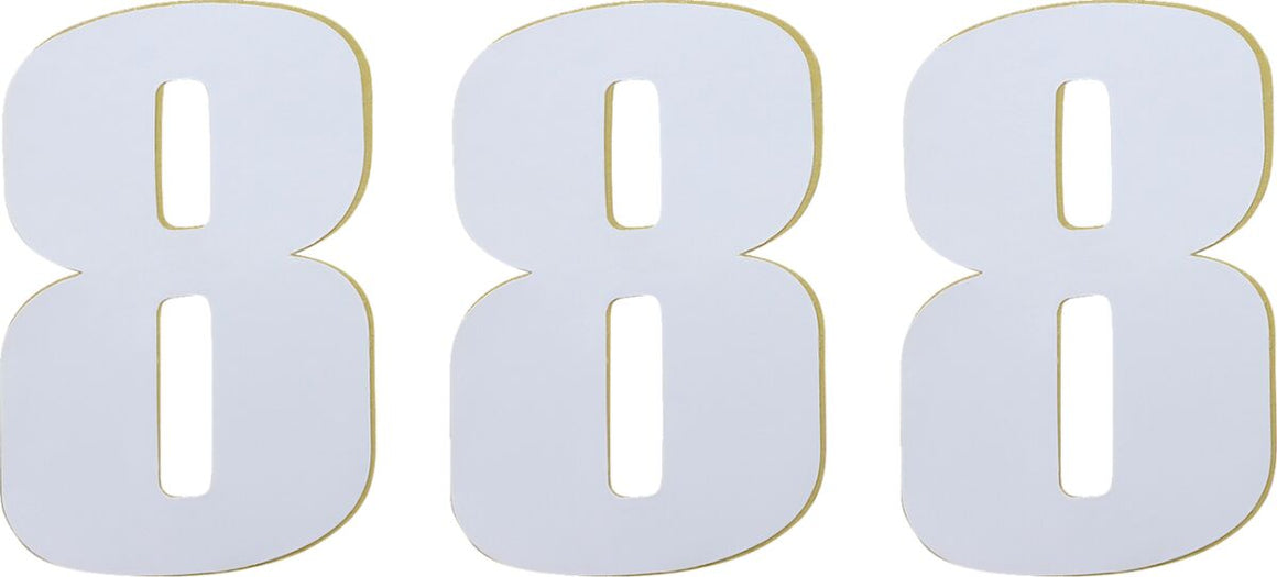MOOSE Racing number moose #8 6 white wit | Femon Parts