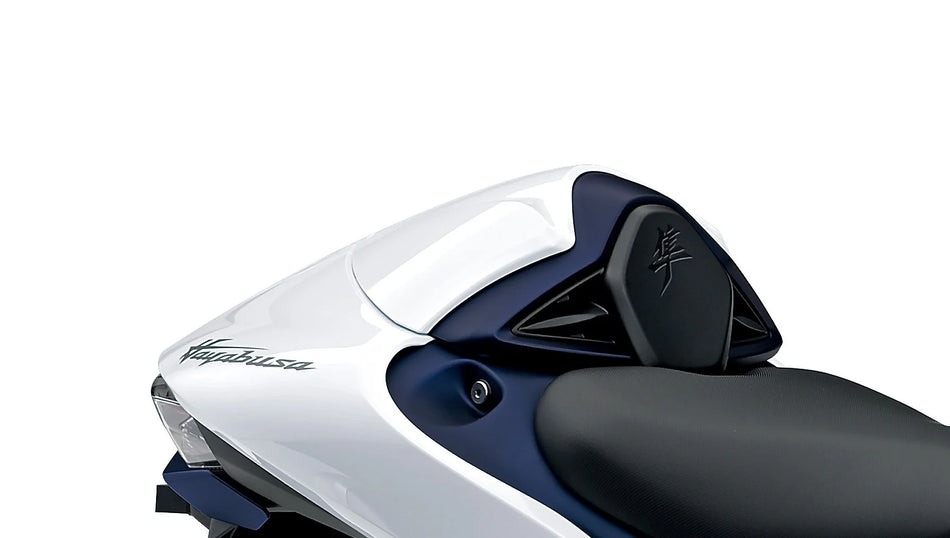 Buddyseat cover Wit/Mat blauw Hayabusa