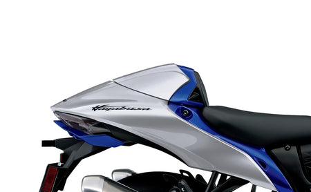 Buddyseat cover Zilver/Blauw Hayabusa