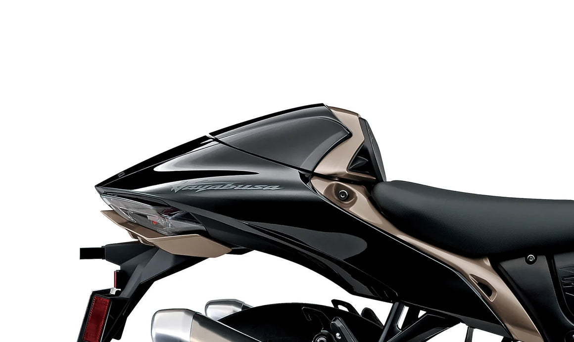 Buddyseat cover Zwart/Zilver Hayabusa