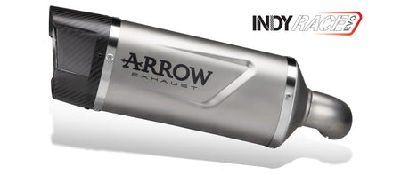 Arrow Indy Race EVO aluminium "Dark" silencer with carby end cap - Yamaha Ténéré 700 2025/2026 | Femon Parts