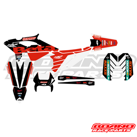 BOANO stickerkit 2024, zwart - Beta RR 2T/4T (2023-2024)