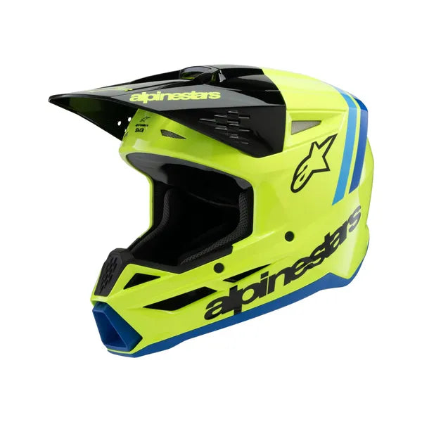 Helm Jeugd SM3 RADIUM Geel/Zwart/Blauw