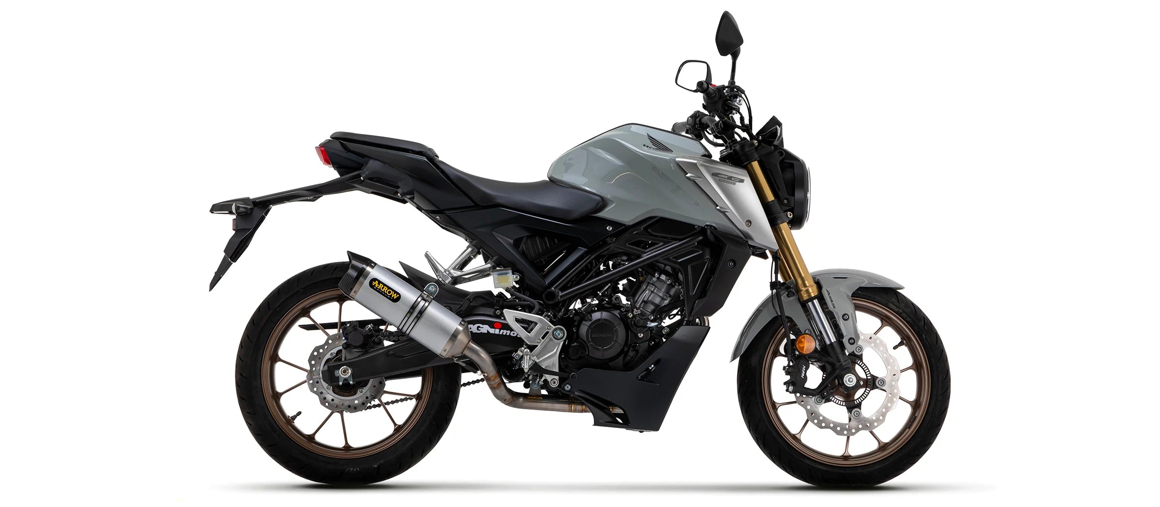 Arrow compleet uitlaatsysteem aluminium Honda CB 125 R 2021-2024 Thunder