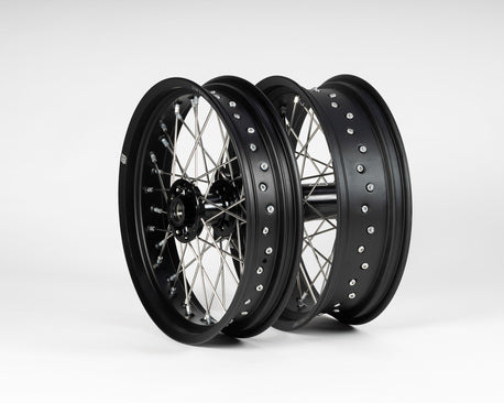 Sixty5 Supermoto Wielenset Zwart/Zwart 3.50-17 / 5.00-17