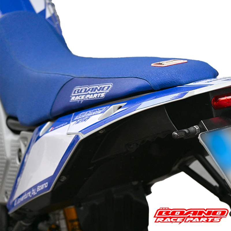 BOANO zadelhoes met bedrukt inzetstuk, blauw - Yamaha Ténéré 700 (T7)