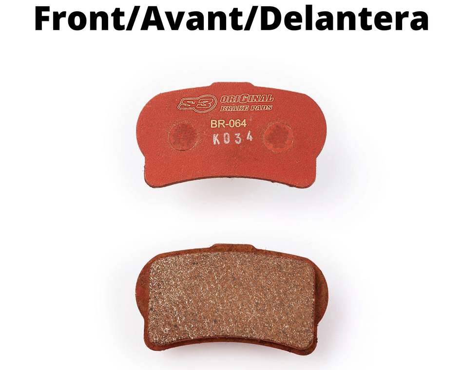 S3 Parts "ORIGINAL" BRAKE PADS HIGH QUALITY