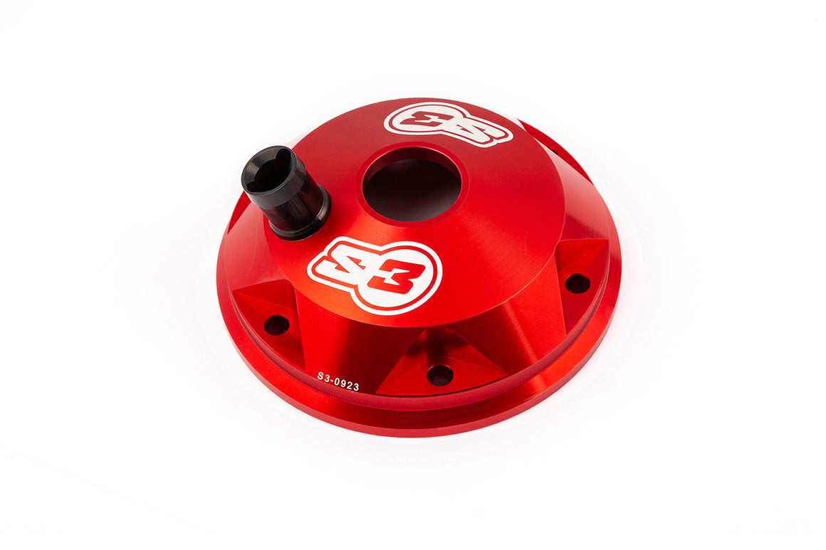 S3 Parts HEAD COVER TRIAL  VERTICAL RED