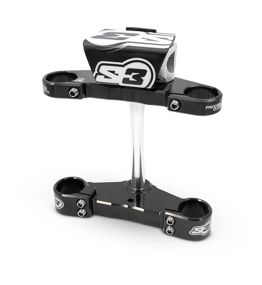 S3 Parts TOP CLAMP FULL REG GG TXT PRO BLACK