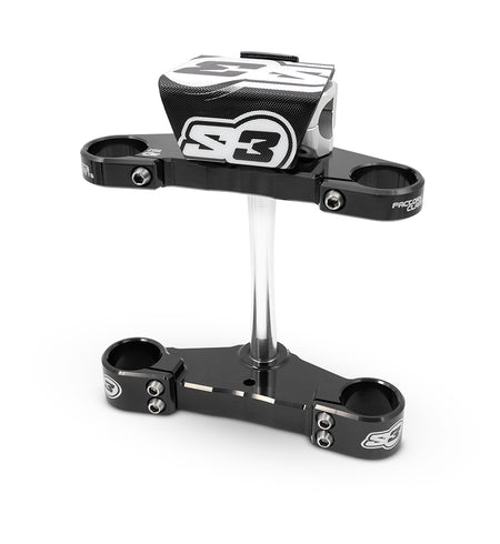 S3 Parts TOP CLAMP FULL REG GG TXT PRO BLACK