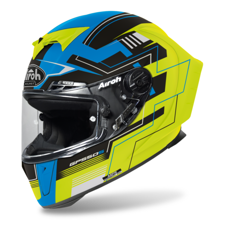 Airoh GP 550 S Challeng blue/yellow matt Helm