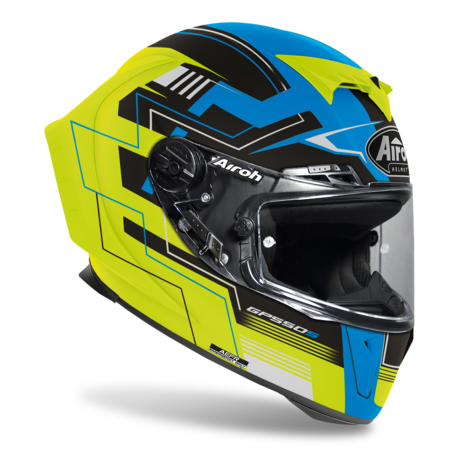 Airoh GP 550 S Challeng blue/yellow matt Helm image 2