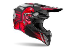 Helmet Wraaap Cyber red matt