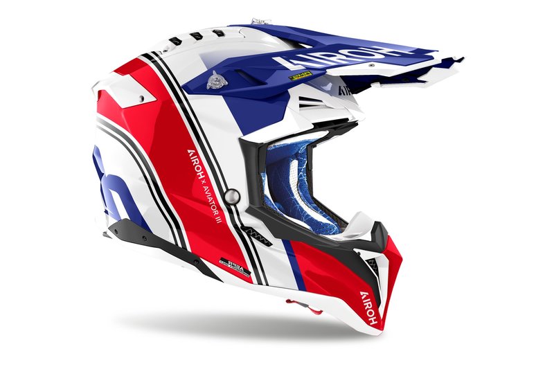Aviator-Helm 3 Hima Rot Glanz
