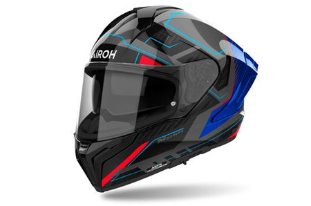 Airoh Helmet Matryx Rocket Blue/Red Gloss