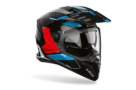 Airoh Helmet Bandit Tune blue/red gloss image 2
