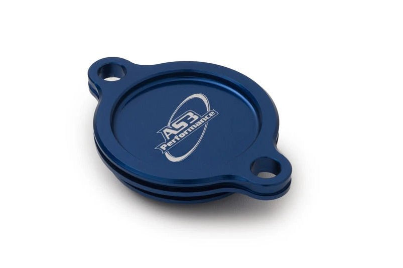 KAWASAKI KX 250 F 2004-2020 AS3 OIL FILTER CAP COVER BLUE