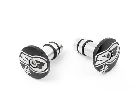 S3 Parts "S3 HANDLEBAR ENDS ""TOO"" BLACK"