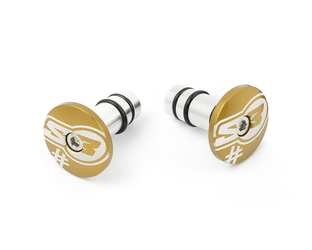 S3 Parts "S3 HANDLEBAR ENDS ""TOO"" GOLD"