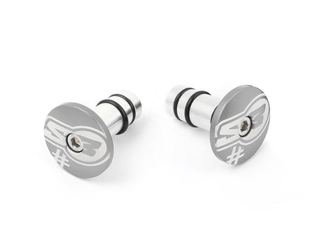 S3 Parts "S3 HANDLEBAR ENDS ""TOO" SILVER