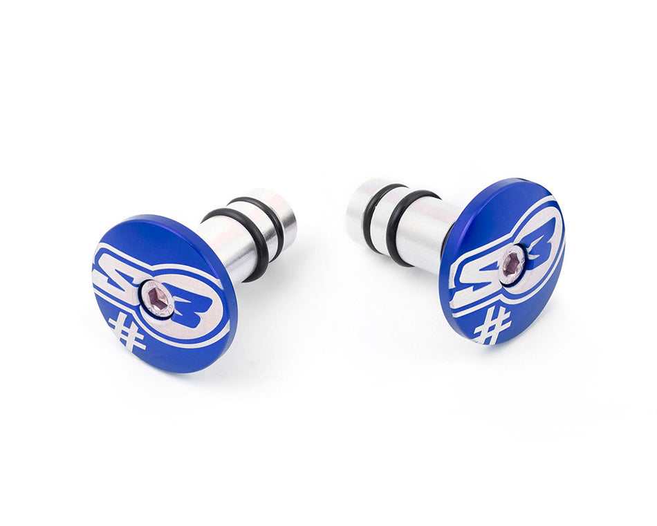S3 Parts "S3 HANDLEBAR ENDS ""TOO"" BLUE"