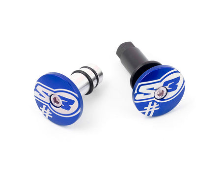 S3 Parts ENDS " FIVE" GAS SIDE TURN, BLUE