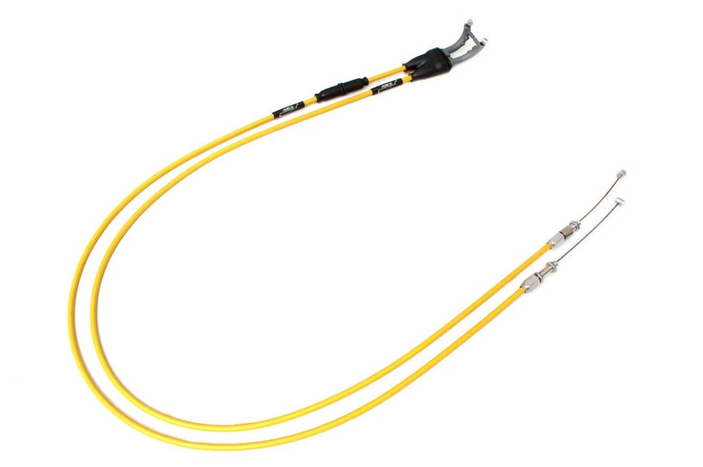 SUZUKI RMZ 250 2019-2026 RMZ 450 2018-2026 AS3 VENHILL FEATHERLIGHT THROTTLE CABLES YELLOW