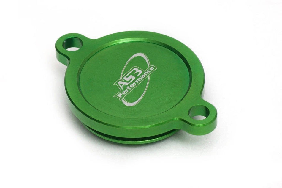 KAWASAKI KX 450 F 2016-2018 AS3 OIL FILTER CAP COVER GREEN