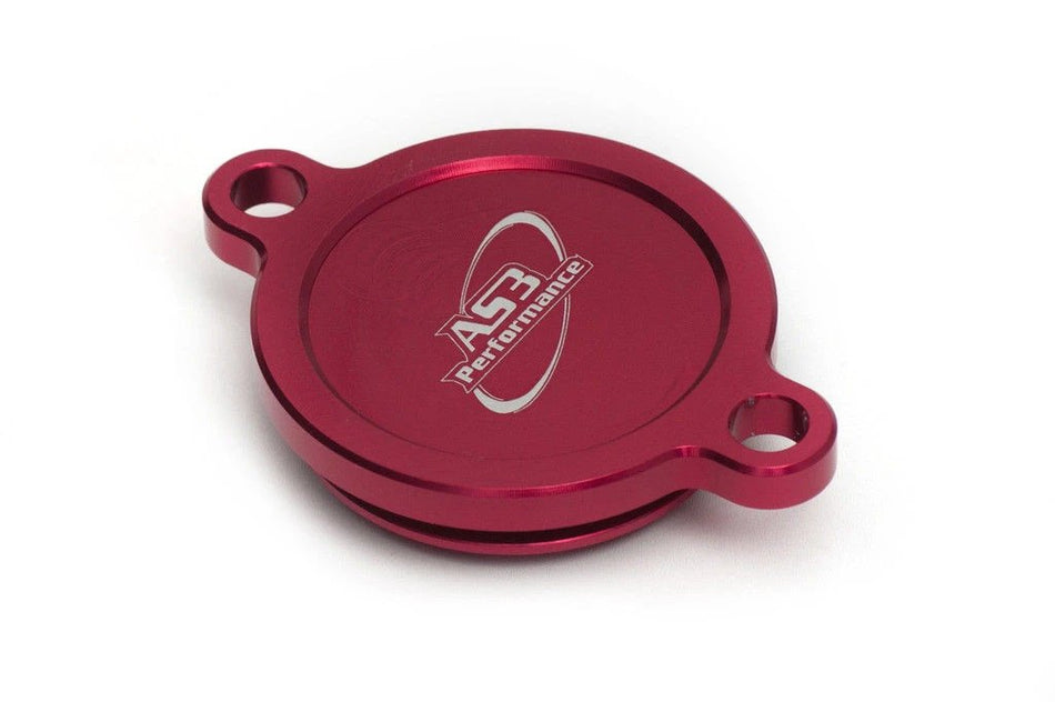 KAWASAKI KX 450 F 2016-2018 AS3 OIL FILTER CAP COVER RED