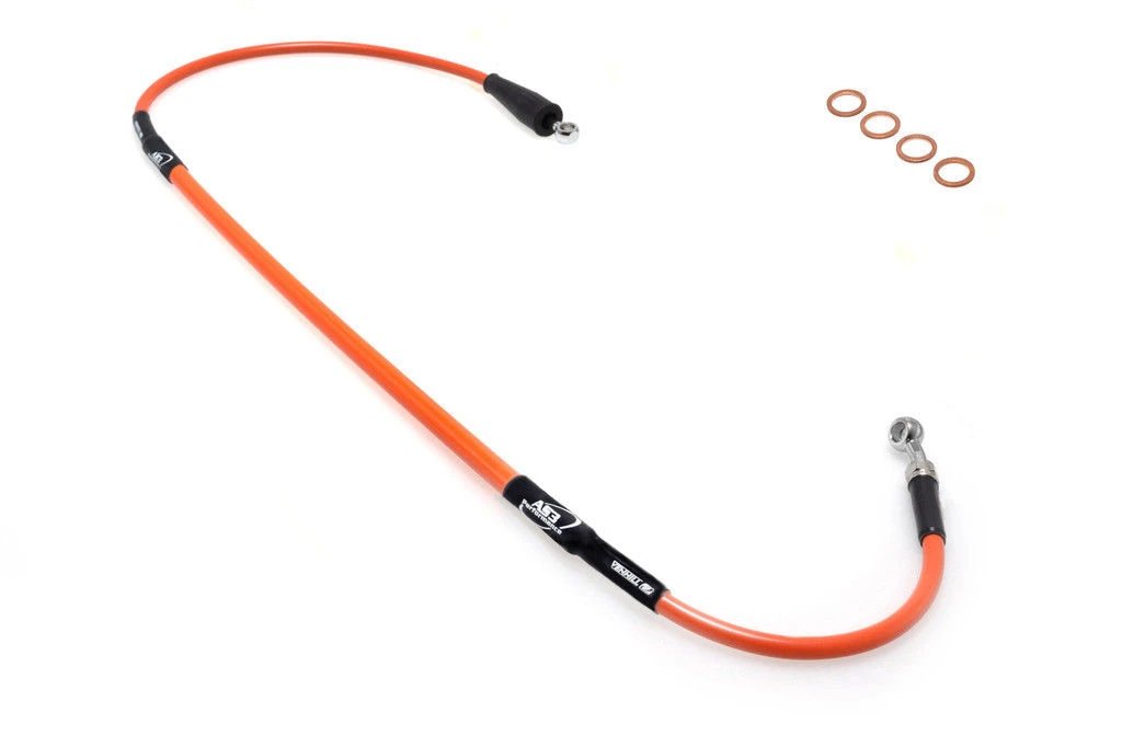 KTM 250 350 R FREERIDE 2012-2017 FREERIDE E-SX 2014-2016 E-XC 2015-2018 AS3 VENHILL FRONT BRAKE LINE HOSE ORANGE
