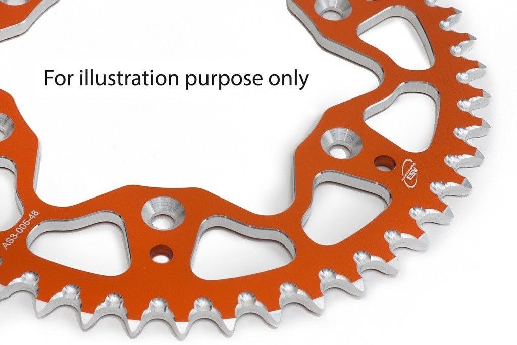 KTM 65 SX 2025-2026 AS3 7075 ALUMINIUM REAR SPROCKET 420 48T ORANGE