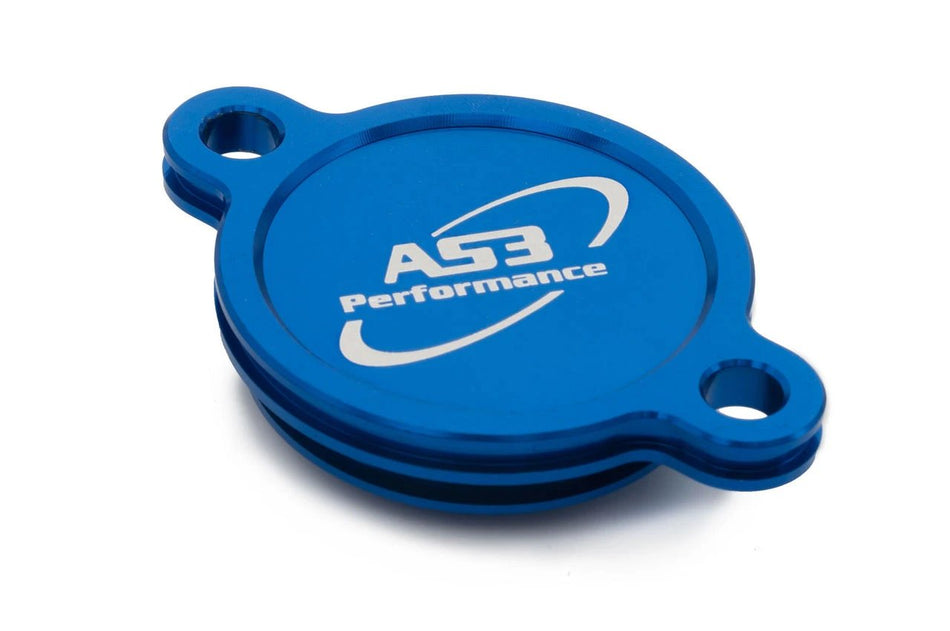 KAWASAKI KX 450 2019-2024 KX 450 X 2022-2024 AS3 OIL FILTER CAP COVER BLUE