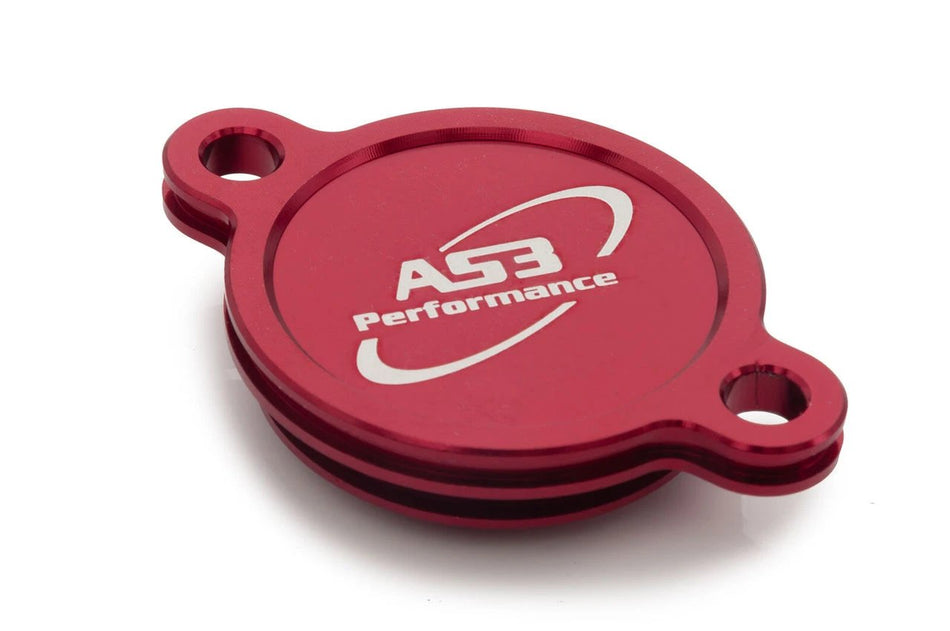 KAWASAKI KX 450 2019-2024 KX 450 X 2022-2024 AS3 OIL FILTER CAP COVER RED