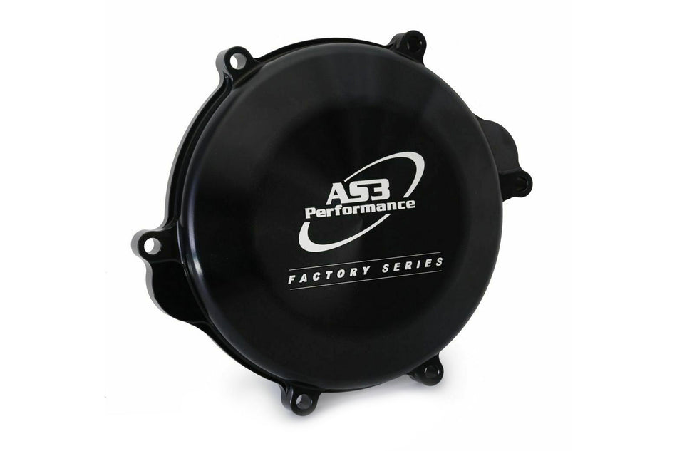 SUZUKI RM 125 1998-2008 AS3 FACTORY SERIES HARD ANODISED CLUTCH COVER BLACK