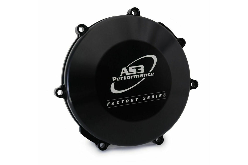 TM MX EN 250 300 2015-2018 AS3 FACTORY SERIES HARD ANODISED CLUTCH COVER BLACK