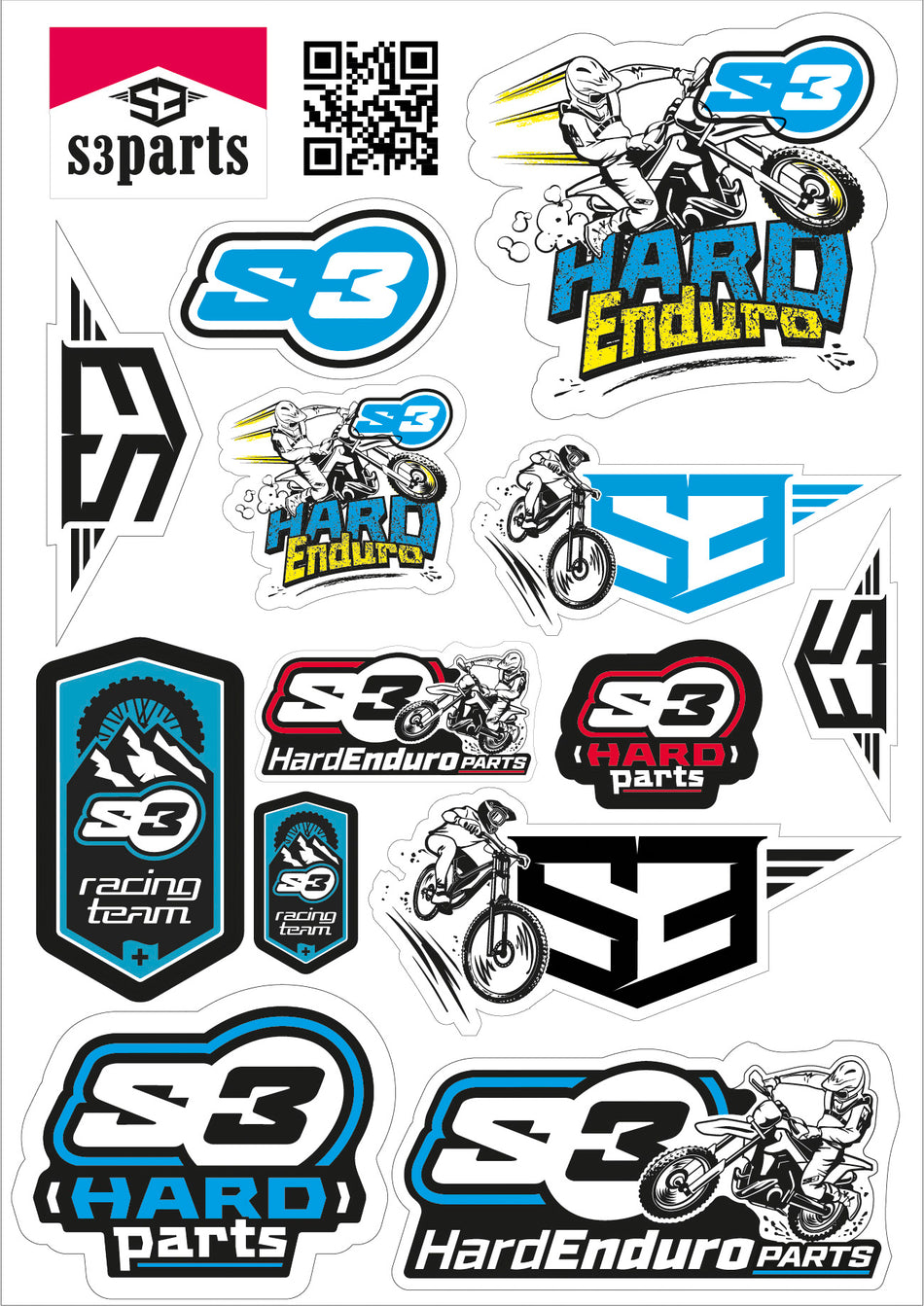 S3 Parts LOGO STICKERS S3 ENDURO