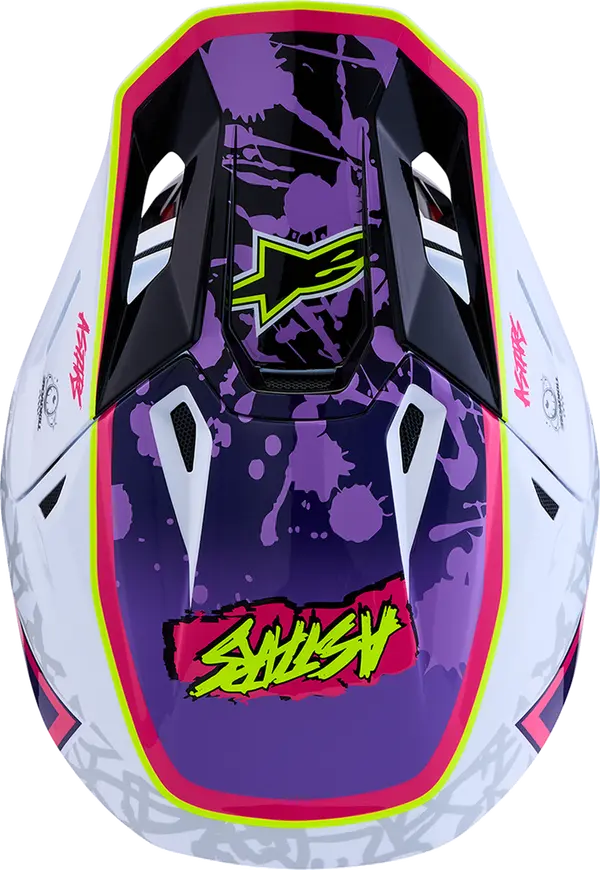 Alpinestars Helm SM7 BLASTER Paars/Roze/Wit
