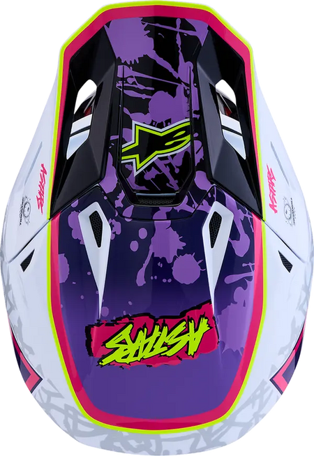 Alpinestars Helm SM7 BLASTER Paars/Roze/Wit