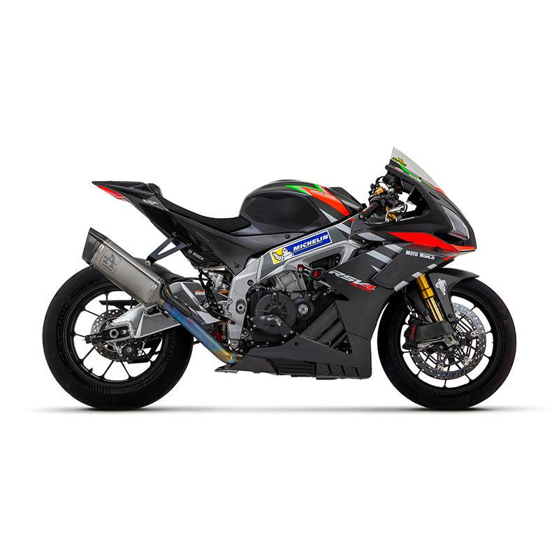Arrow Aprilia RSV 4 1100 Factory 2019-2020 – Pista titanium silencer with titanium link pipe | Femon Parts